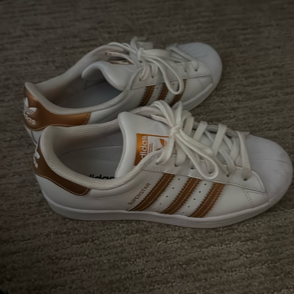 Authentic adidas rose gold super star